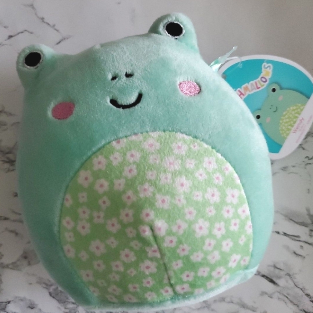 Squishmallows 5" Wendy the Floral Belly Frog Plush Doll Toy